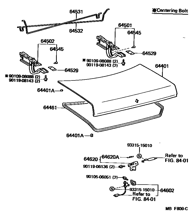 6105 — LUGGAGE COMPARTMENT DOOR & LOCK