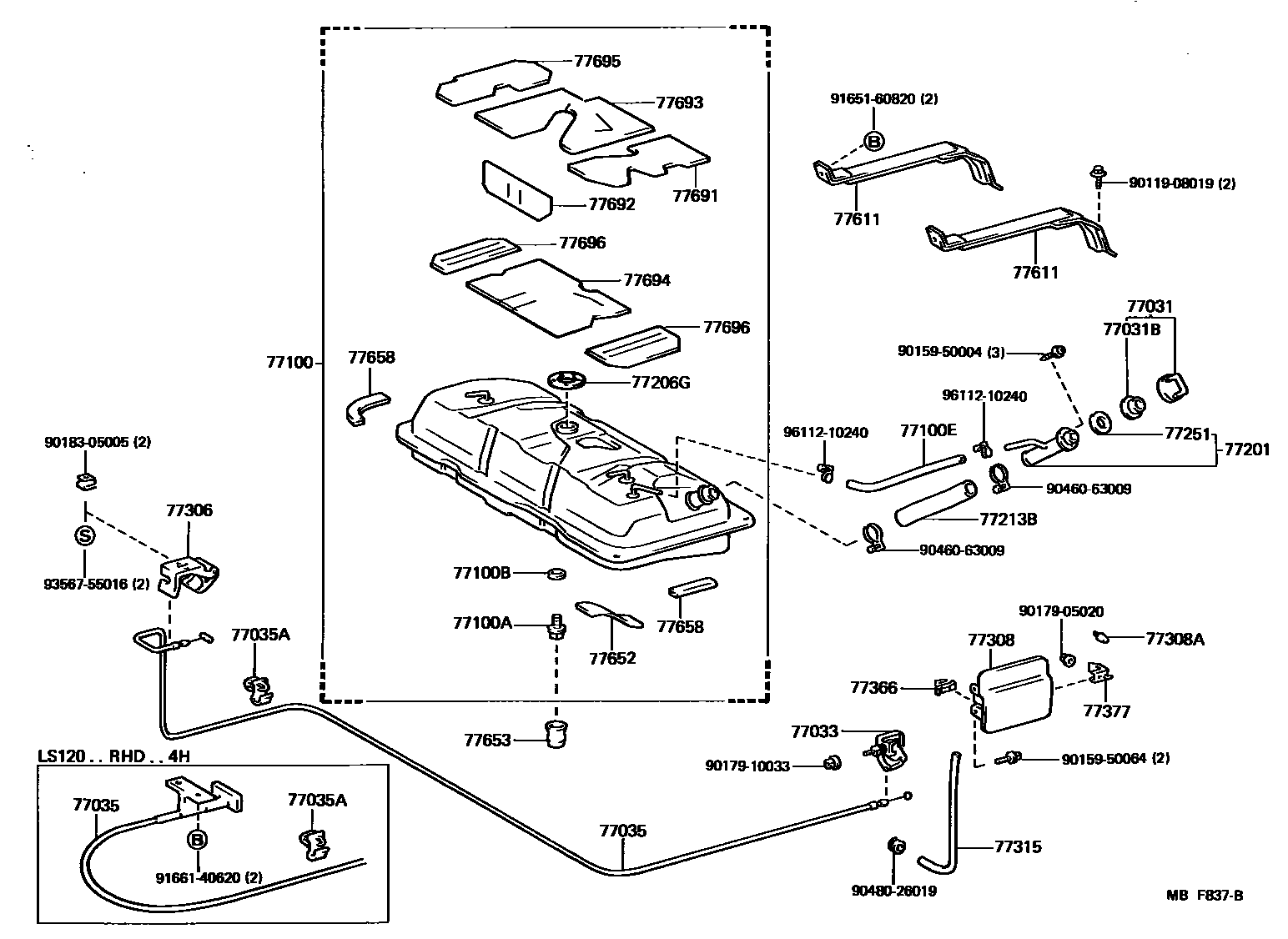 7701 — FUEL TANK & TUBE