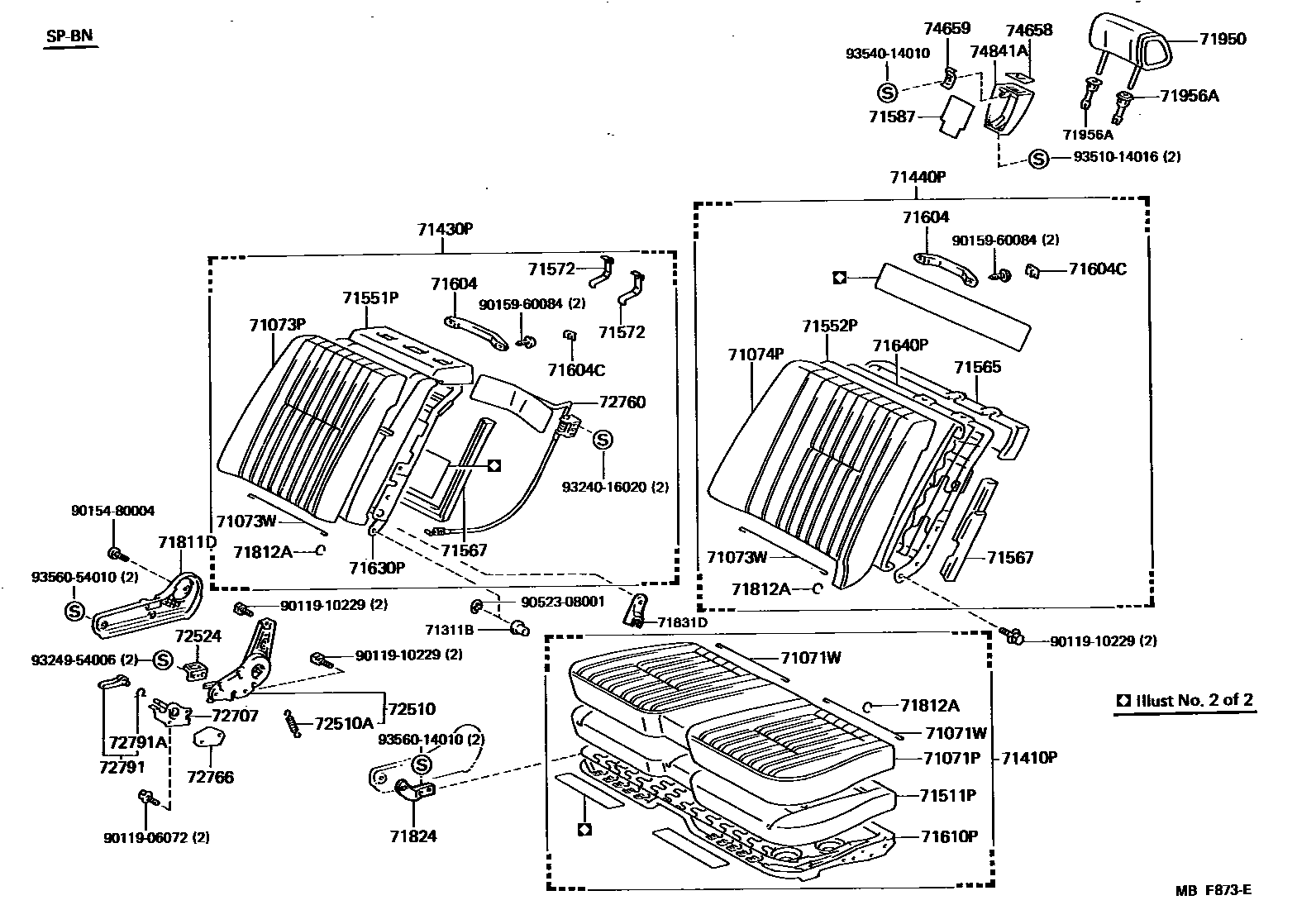 7101 — FRONT SEAT & SEAT TRACK