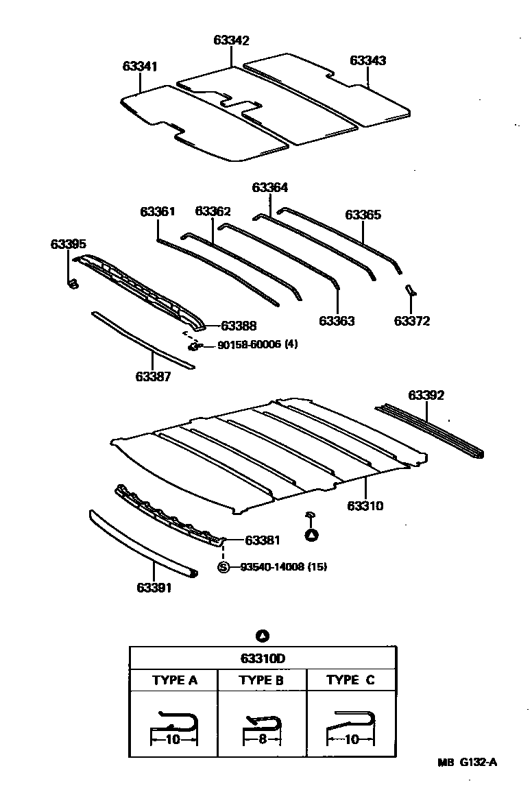 6402 — ROOF HEADLINING & SILENCER PAD