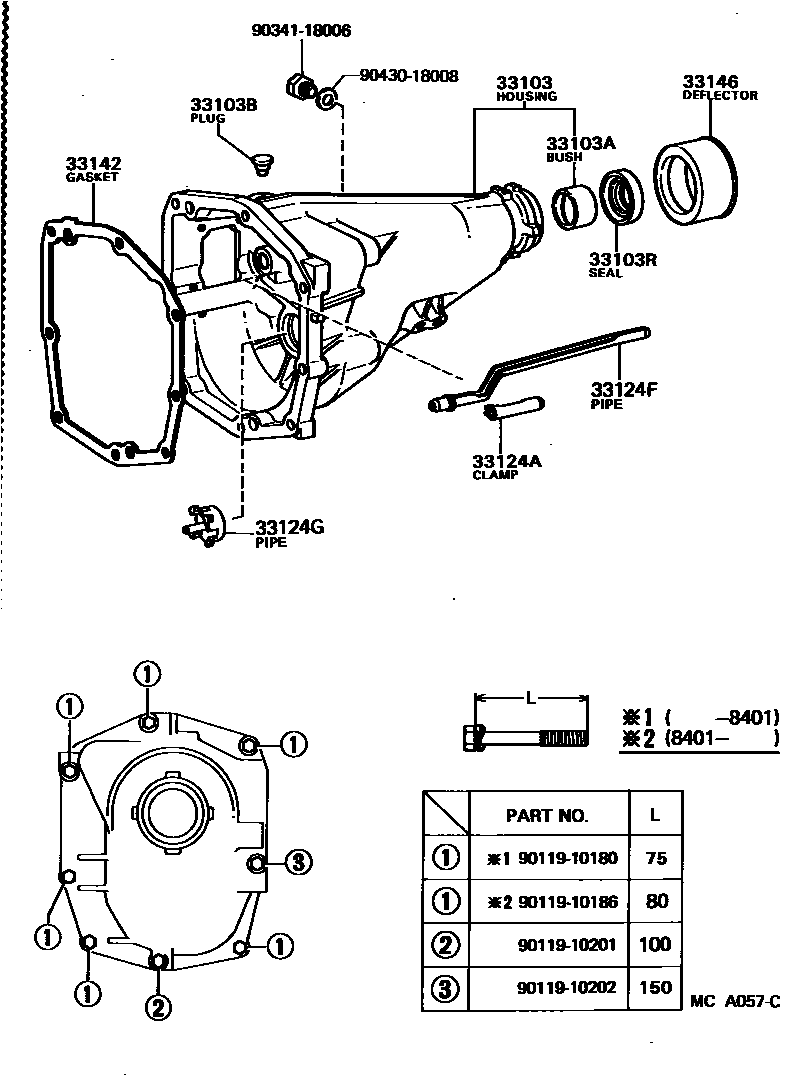 3303 — EXTENSION HOUSING (MTM)