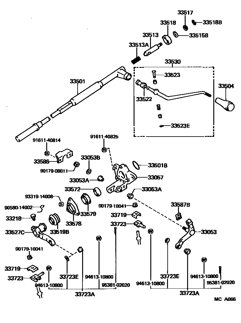 3311 — CONTROL SHAFT & CROSSSHAFT