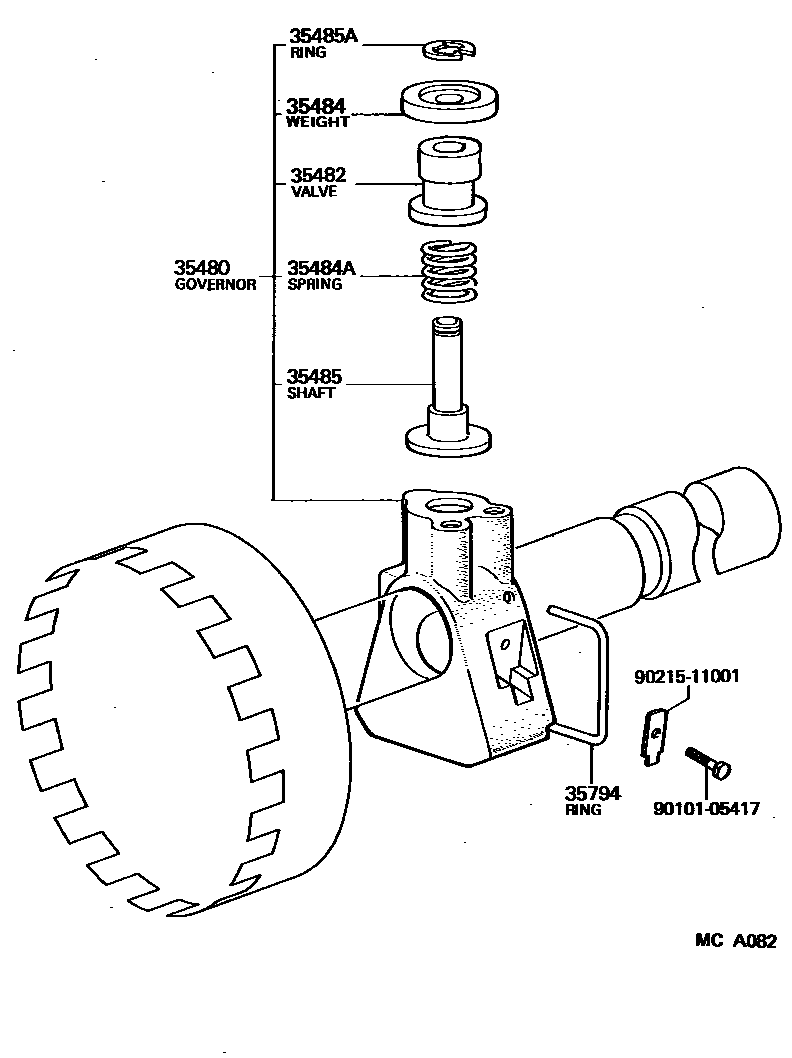 3511 — REAR OIL PUMP & GOVERNOR (ATM)