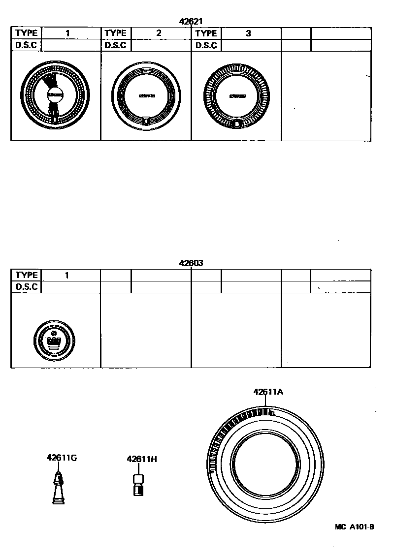4103 — DISC WHEEL & WHEEL CAP