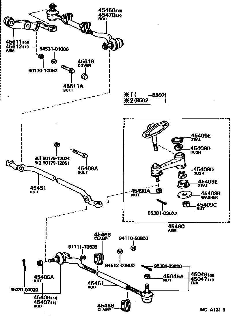 4505 — FRONT STEERING GEAR & LINK