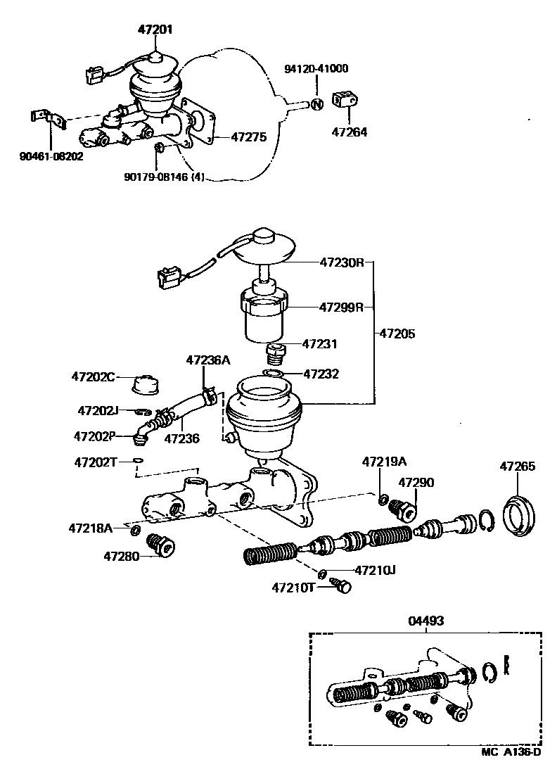 4702 — BRAKE MASTER CYLINDER
