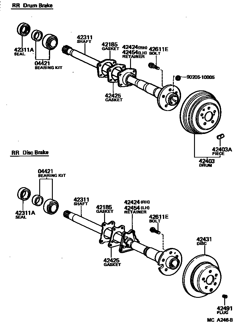 4102 — REAR AXLE SHAFT & HUB