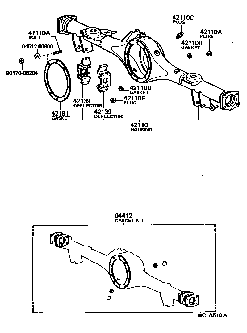 4101 — REAR AXLE HOUSING & DIFFERENTIAL
