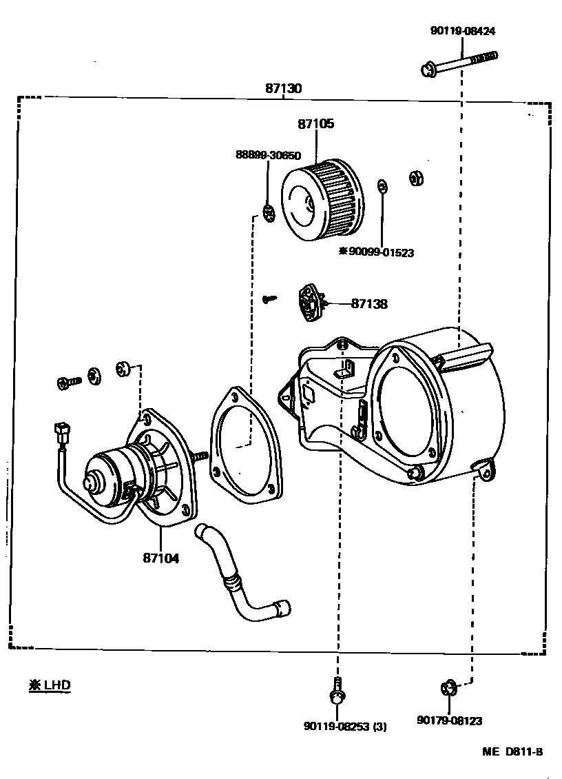 8712 — HEATING & AIR CONDITIONING - HEATER UNIT & BLOWER