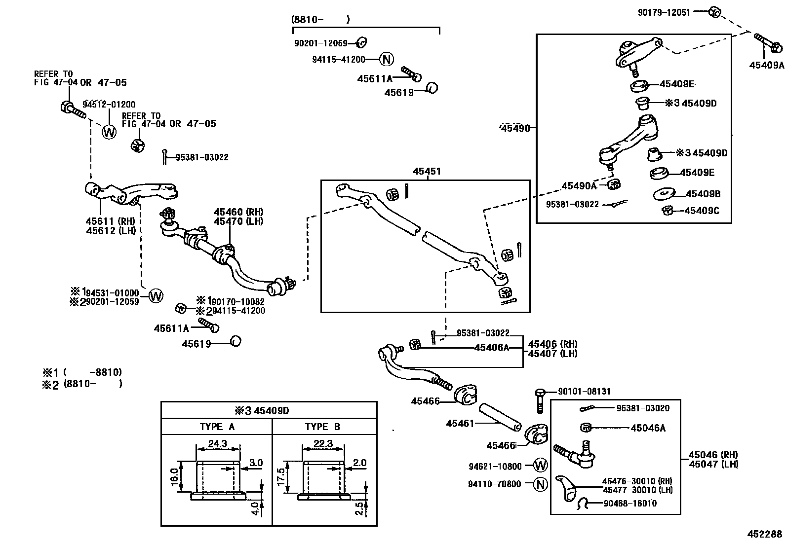 4505 — FRONT STEERING GEAR & LINK