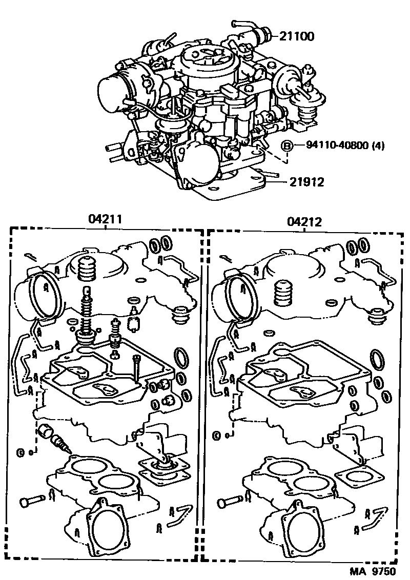 2102 — CARBURETOR ASSEMBLY