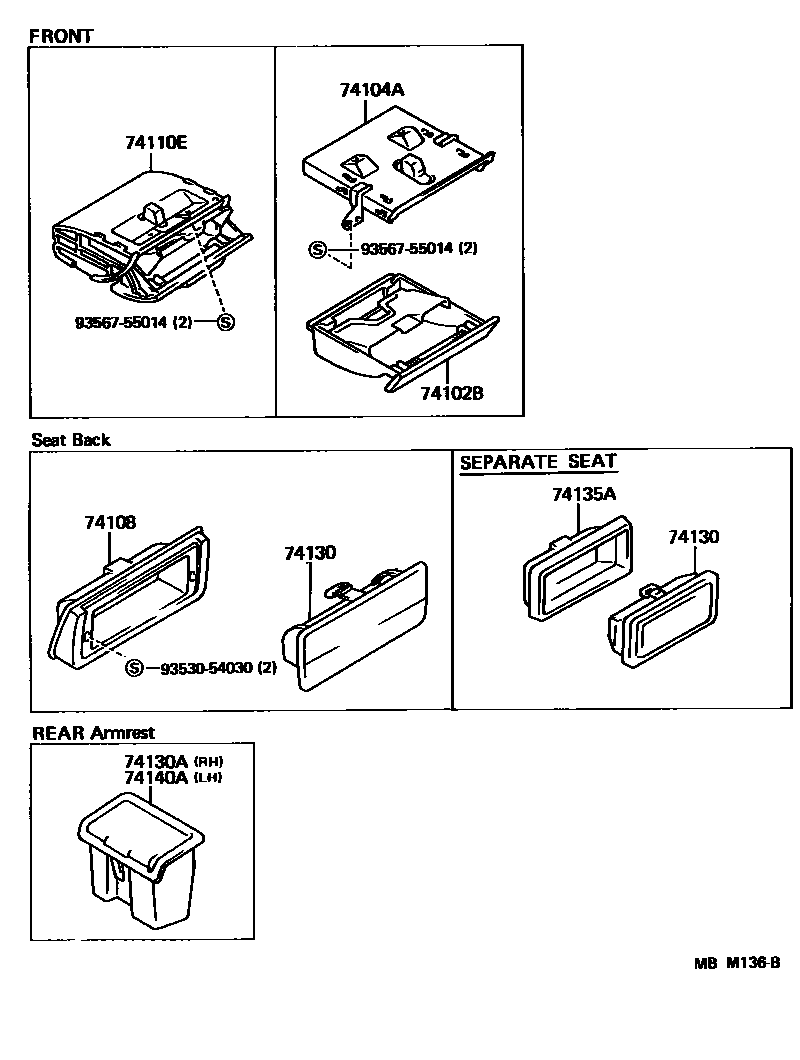 7404 — ASH RECEPTACLE