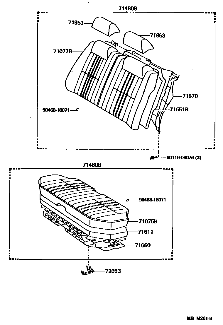 7102 — REAR SEAT & SEAT TRACK