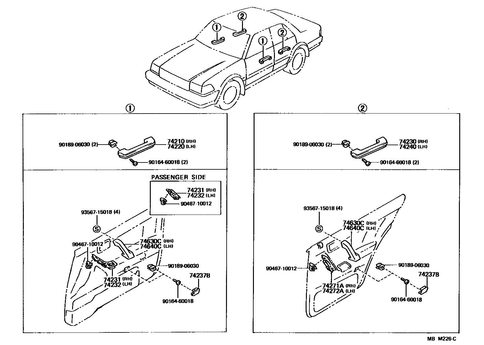 7401 — ARMREST & VISOR