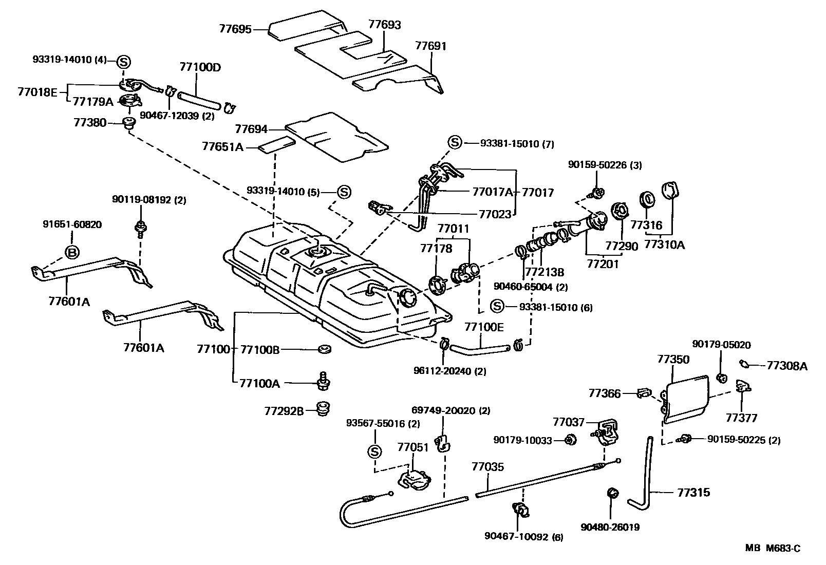 7701 — FUEL TANK & TUBE