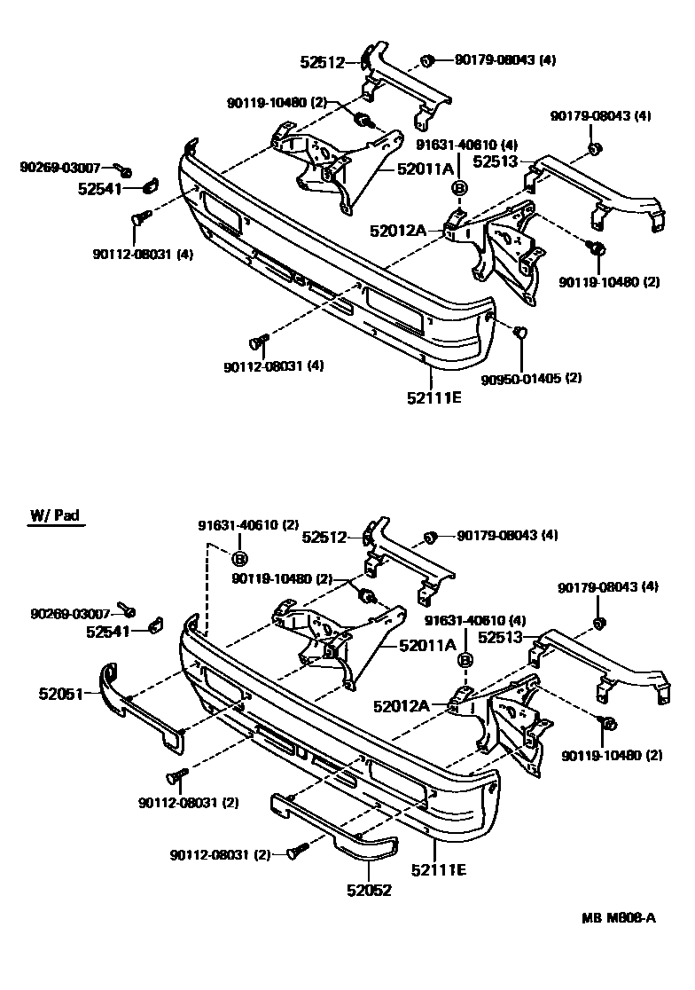 5201 — FRONT BUMPER & BUMPER STAY