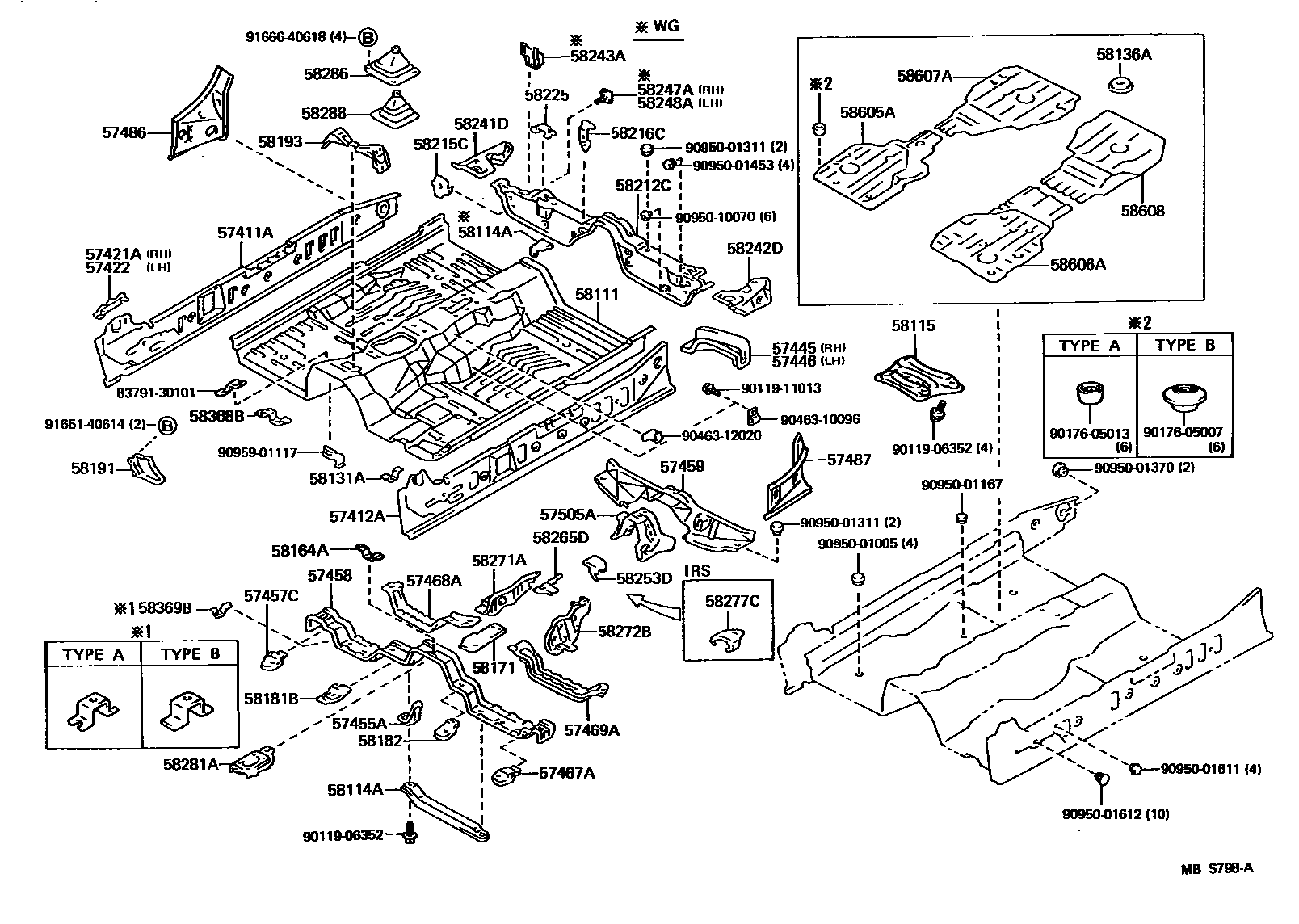5801 — FLOOR PAN & LOWER BACK PANEL
