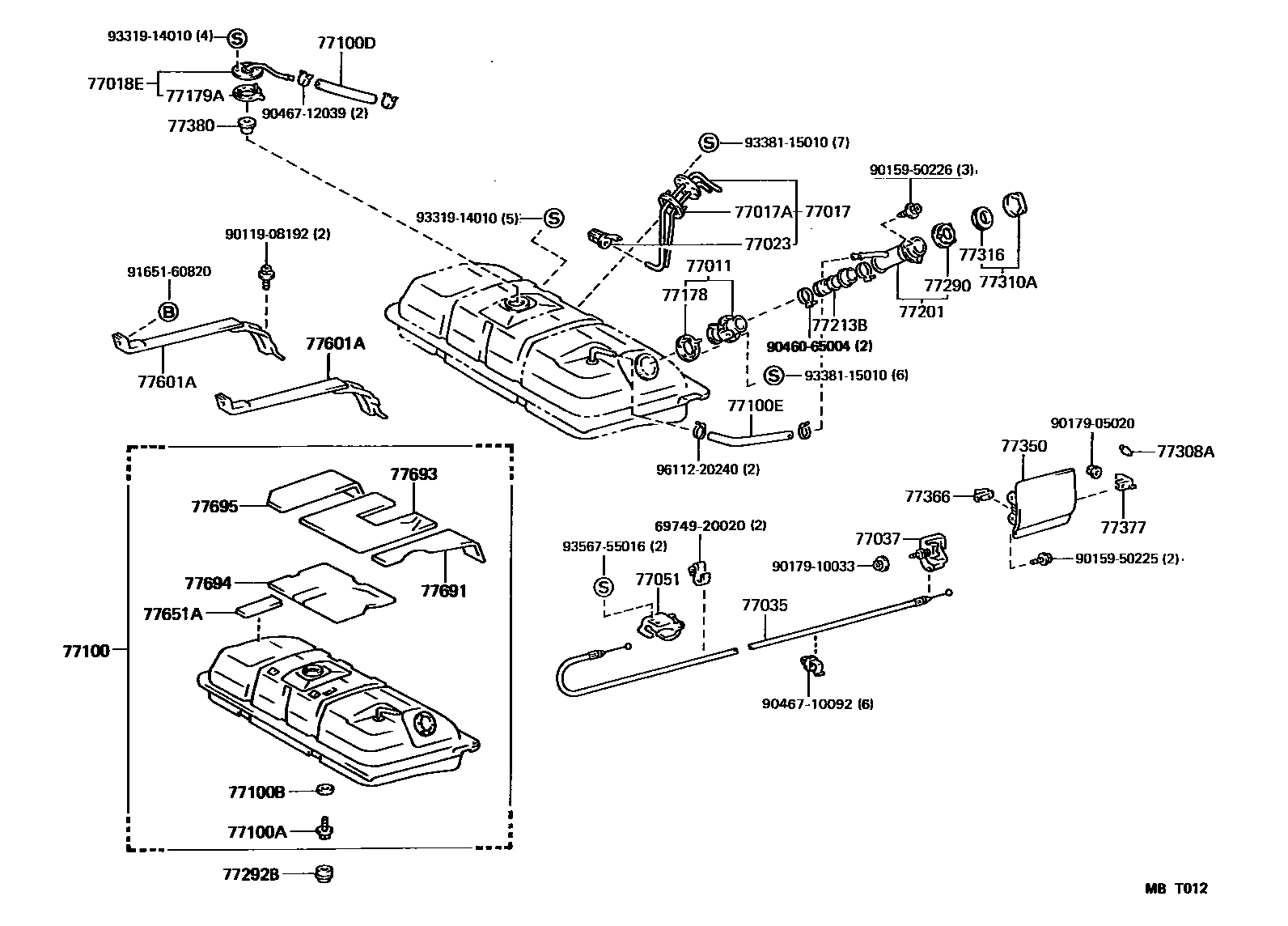 7701 — FUEL TANK & TUBE