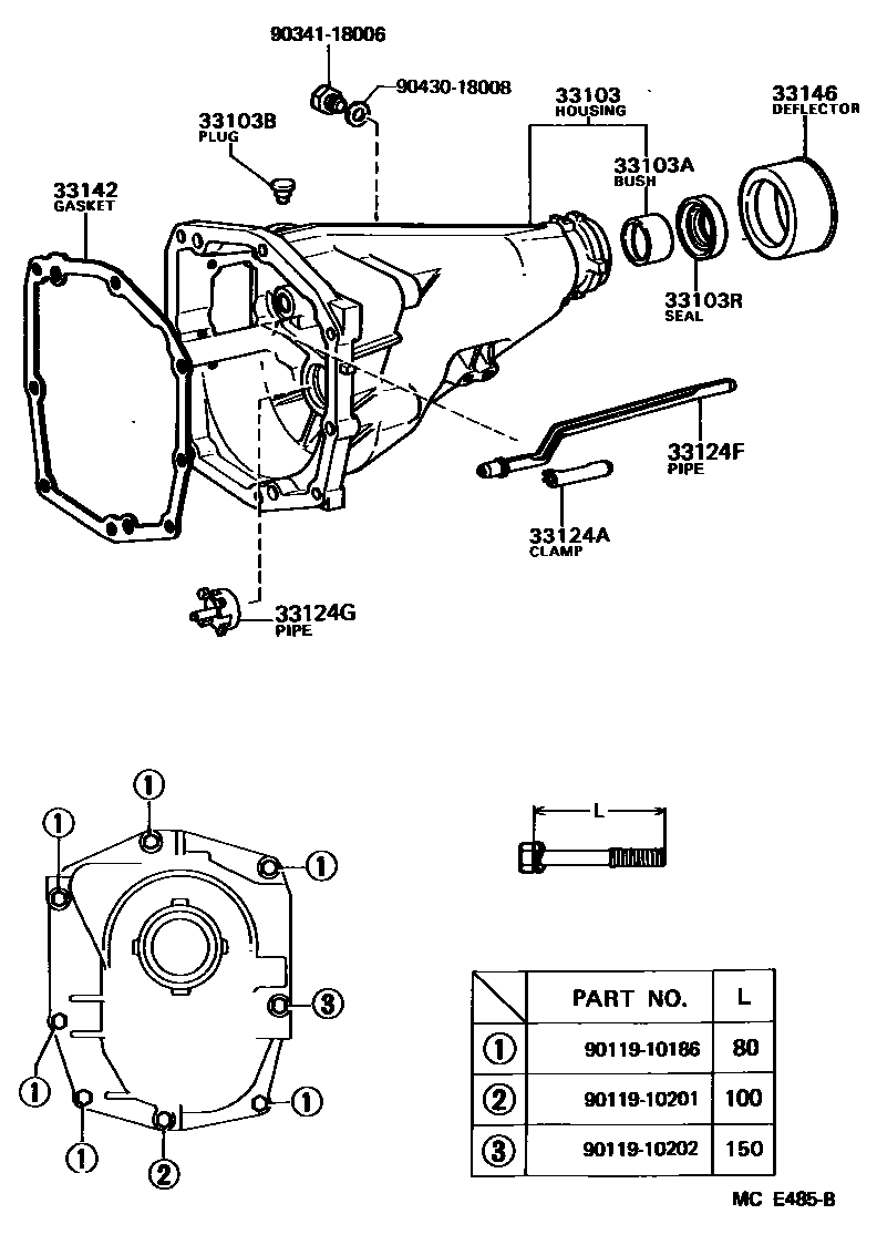 3303 — EXTENSION HOUSING (MTM)