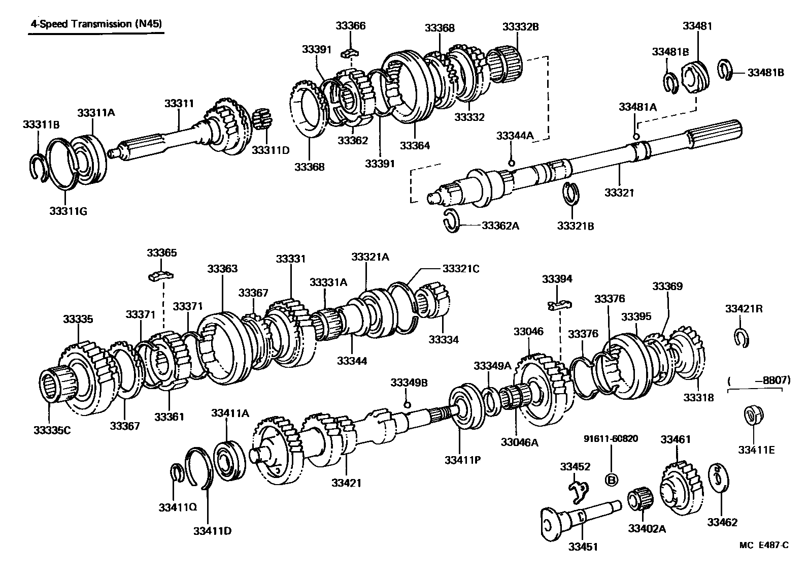 3305 — TRANSMISSION GEAR (MTM)