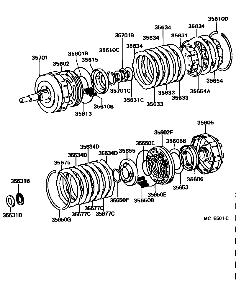 3507 — BRAKE BAND & MULTIPLE DISC CLUTCH (ATM)