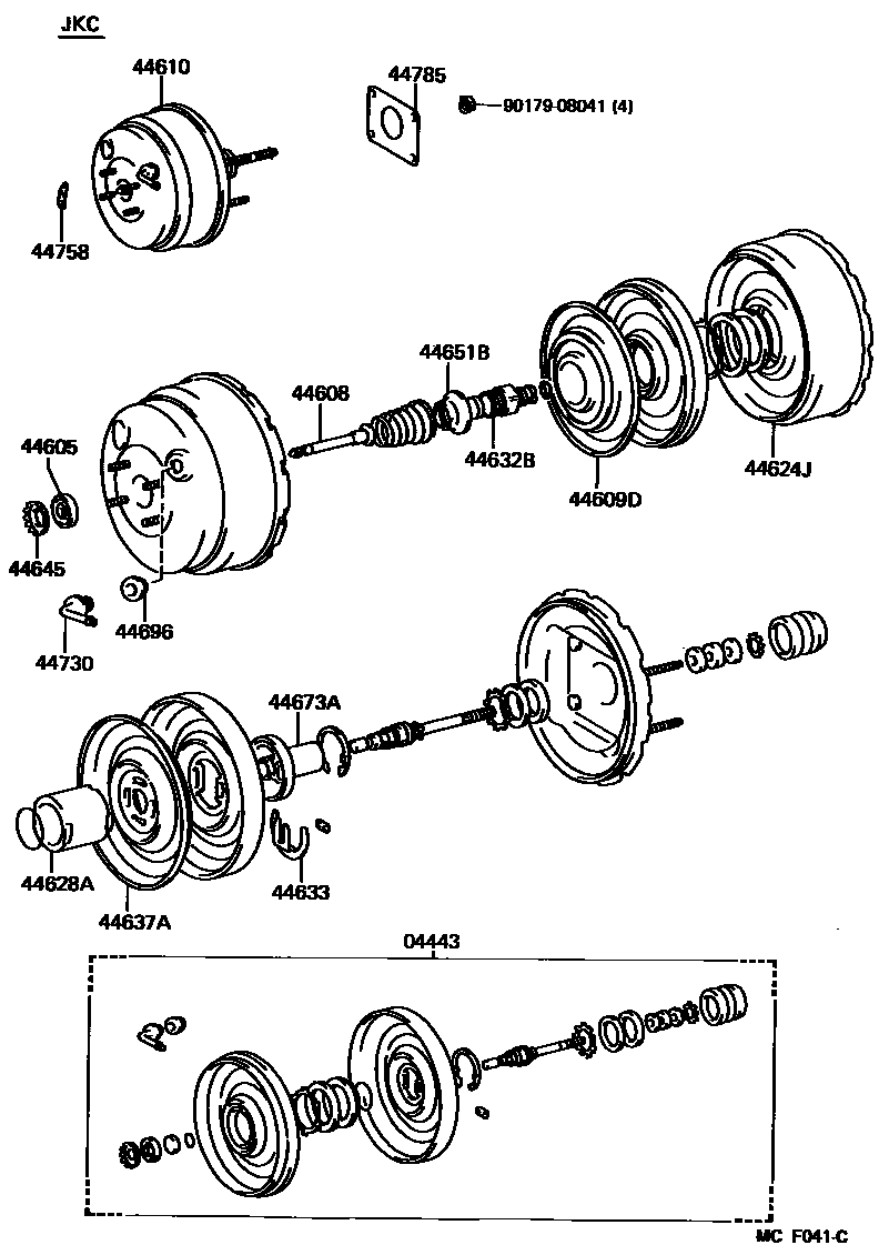 4703 — BRAKE BOOSTER & VACUUM TUBE