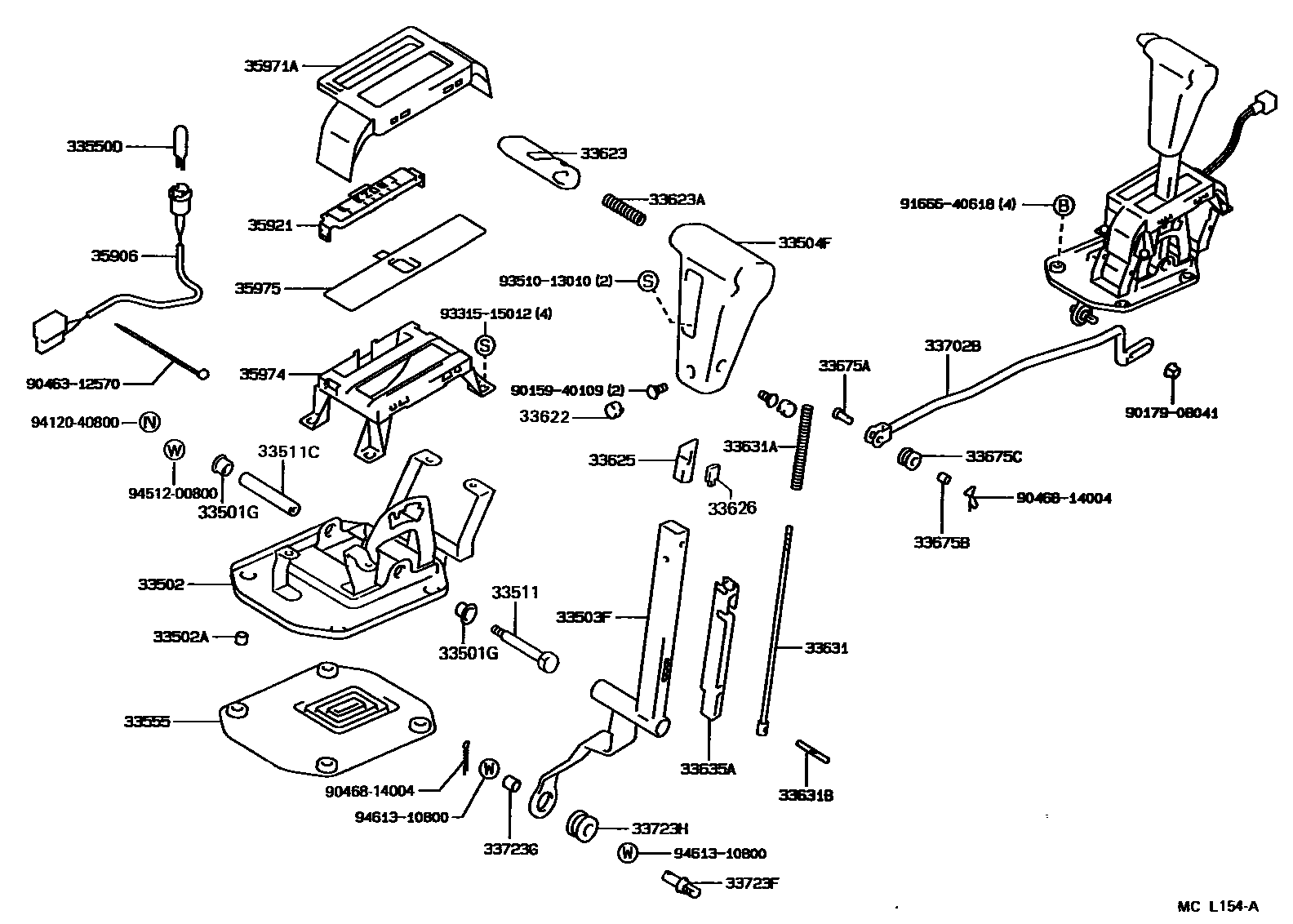 3312 — SHIFT LEVER & RETAINER
