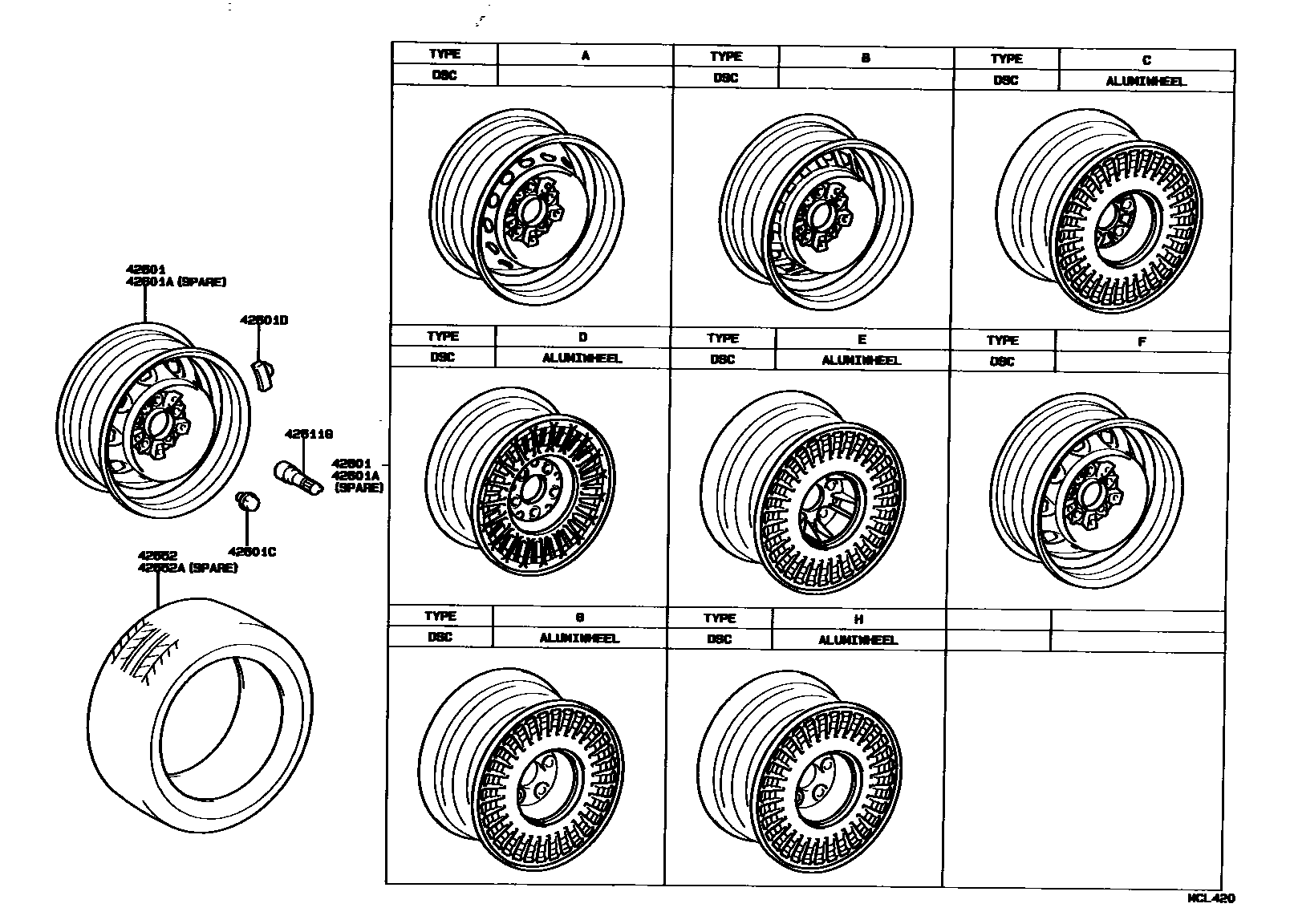 4103 — DISC WHEEL & WHEEL CAP