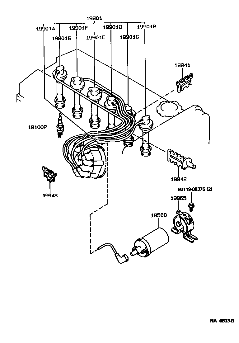 1901 — IGNITION COIL & SPARK PLUG / GLOW PLUG