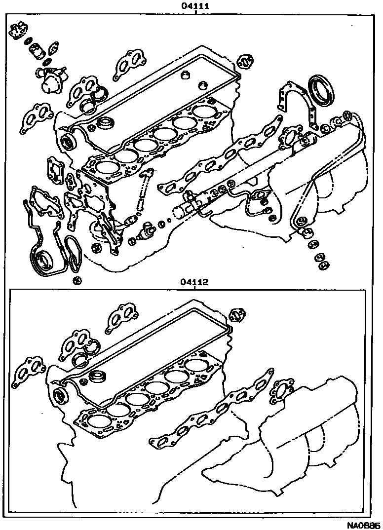 1103 — ENGINE OVERHAUL GASKET KIT