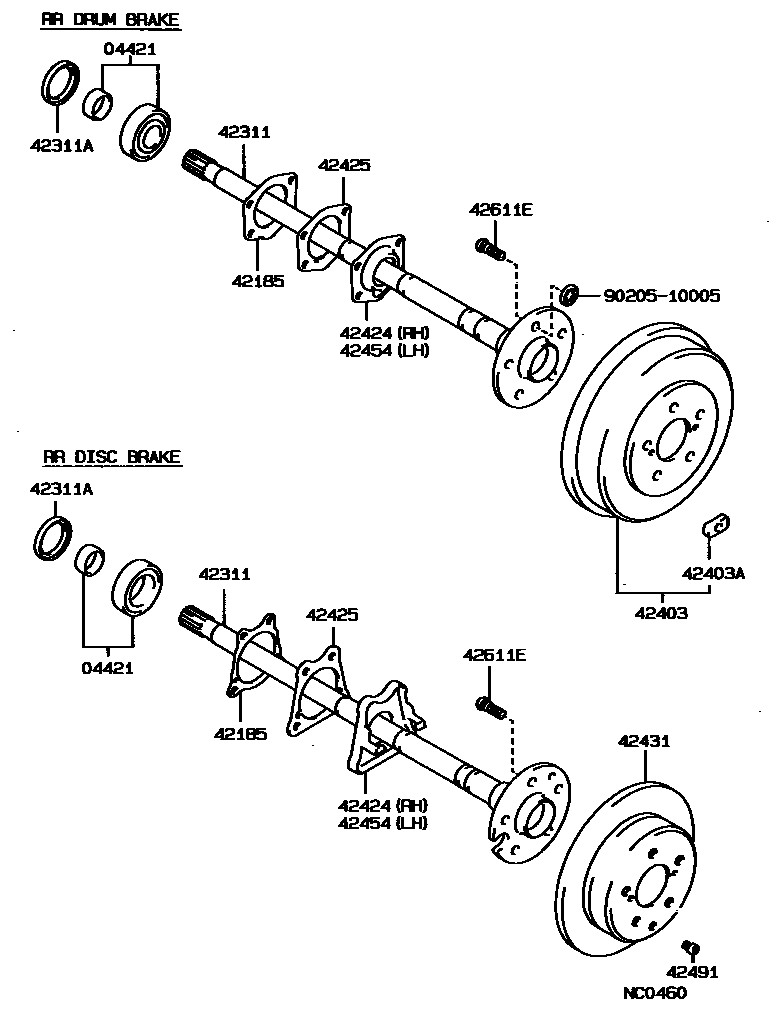 4102 — REAR AXLE SHAFT & HUB