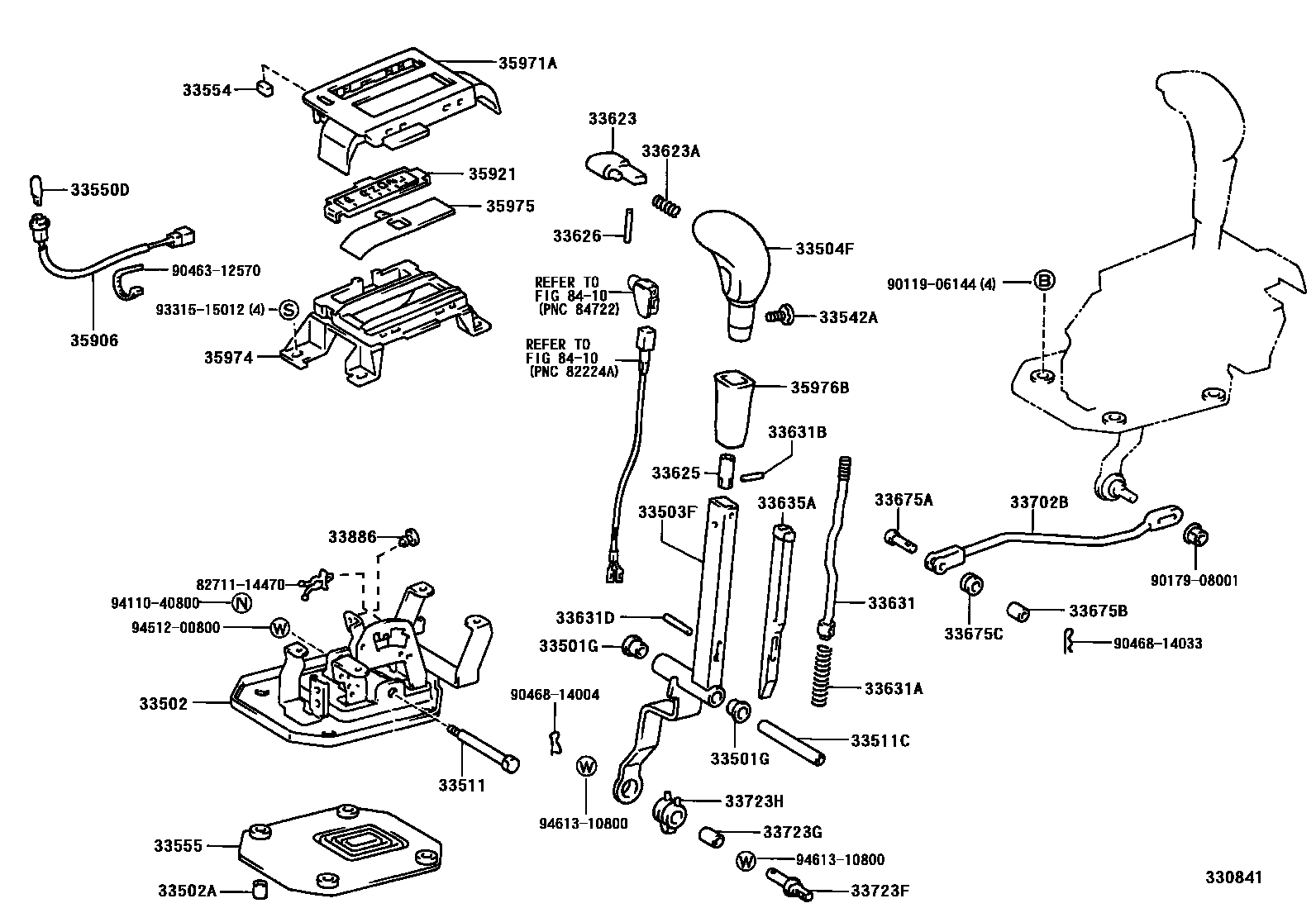3312 — SHIFT LEVER & RETAINER