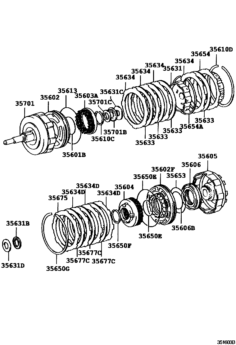 3507 — BRAKE BAND & MULTIPLE DISC CLUTCH (ATM)