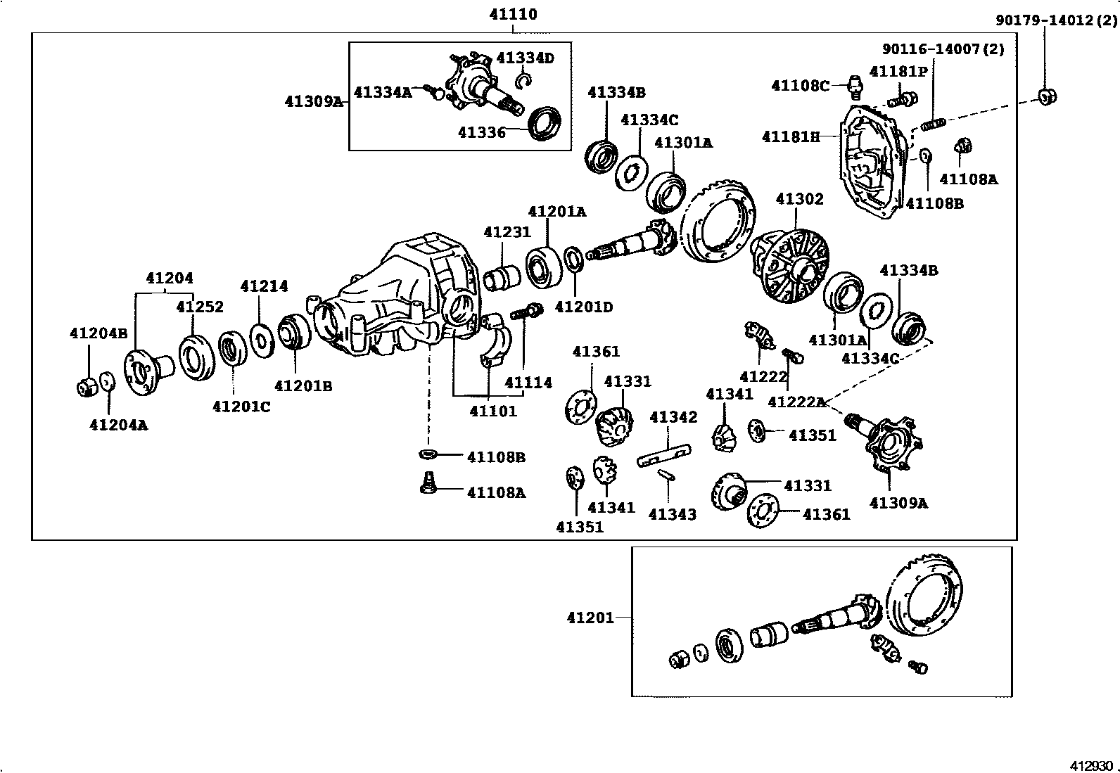 4101 — REAR AXLE HOUSING & DIFFERENTIAL