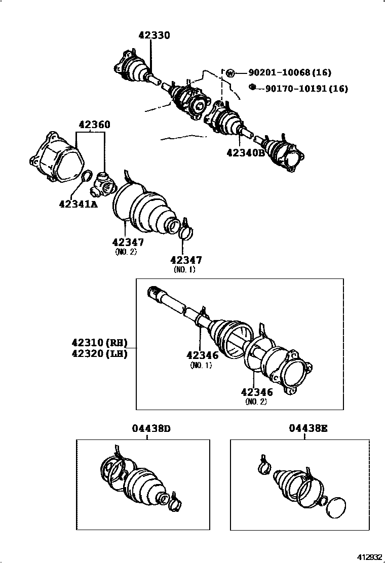 4102 — REAR AXLE SHAFT & HUB