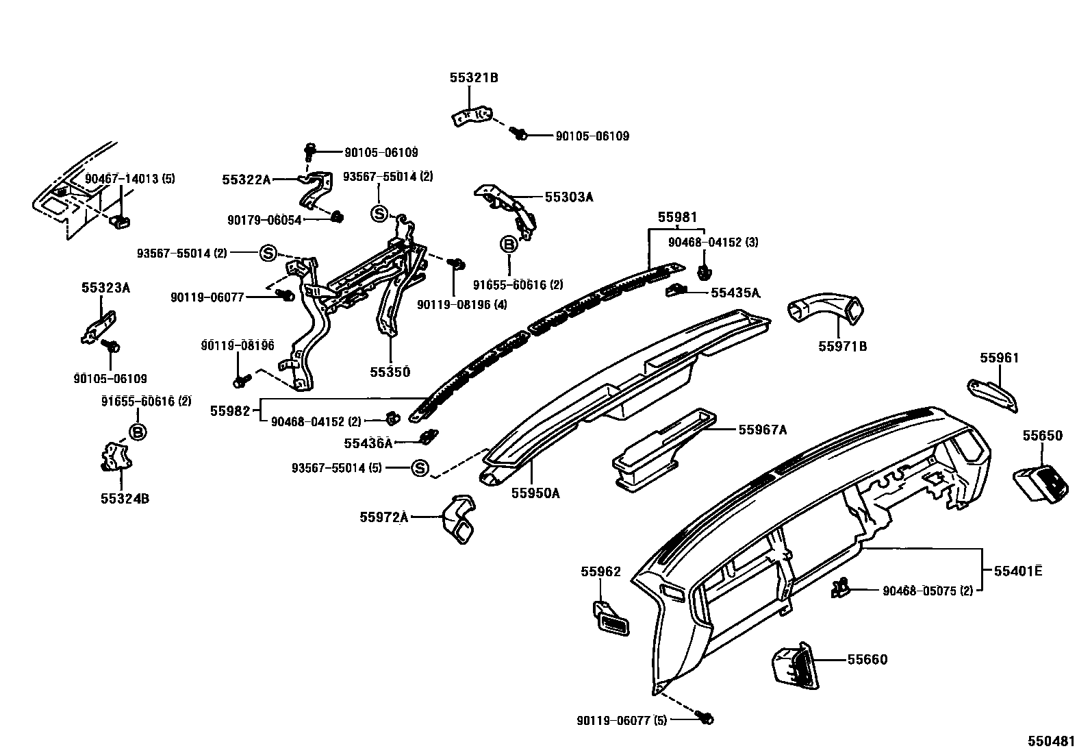 5501 — INSTRUMENT PANEL & GLOVE COMPARTMENT
