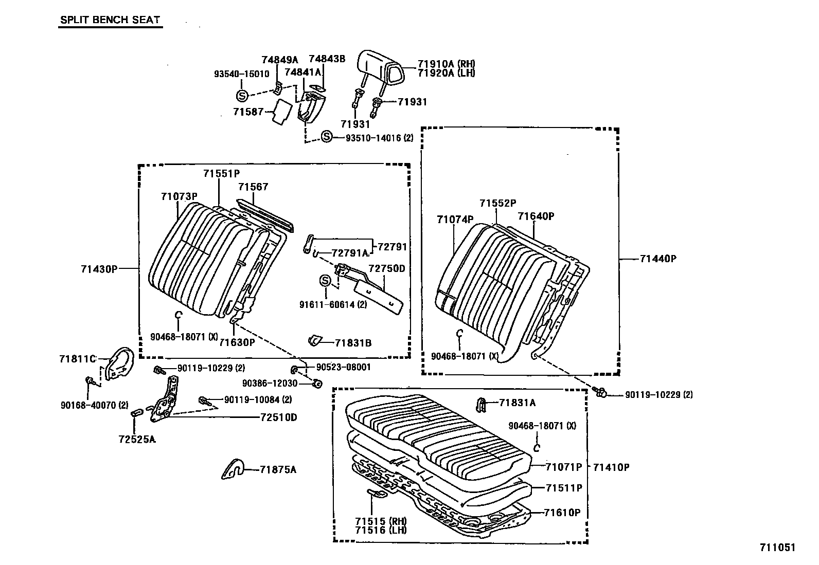 7101 — FRONT SEAT & SEAT TRACK