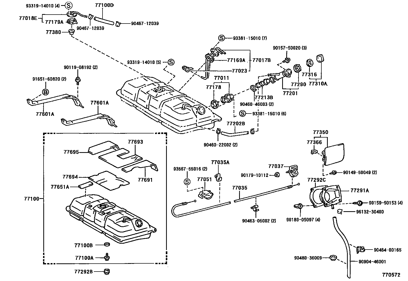 7701 — FUEL TANK & TUBE