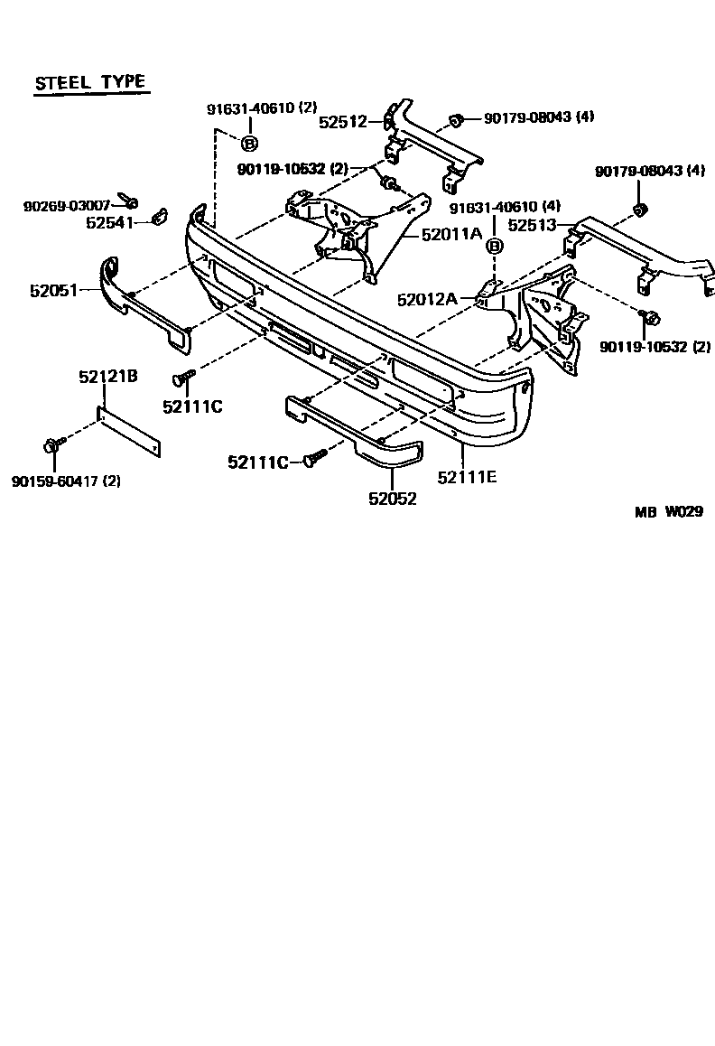 5201 — FRONT BUMPER & BUMPER STAY