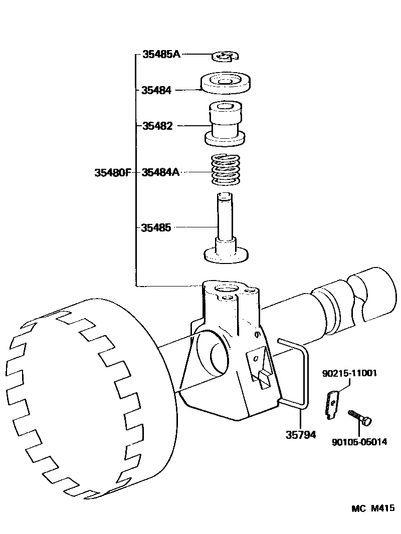 3511 — REAR OIL PUMP & GOVERNOR (ATM)