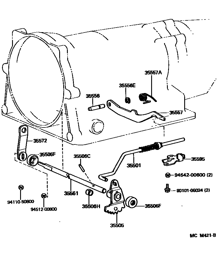 3513 — THROTTLE LINK & VALVE LEVER (ATM)