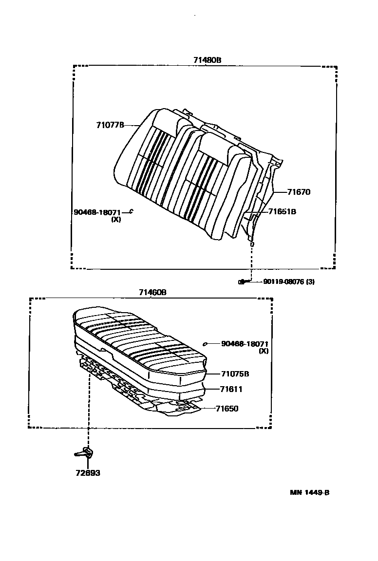 7102 — REAR SEAT & SEAT TRACK