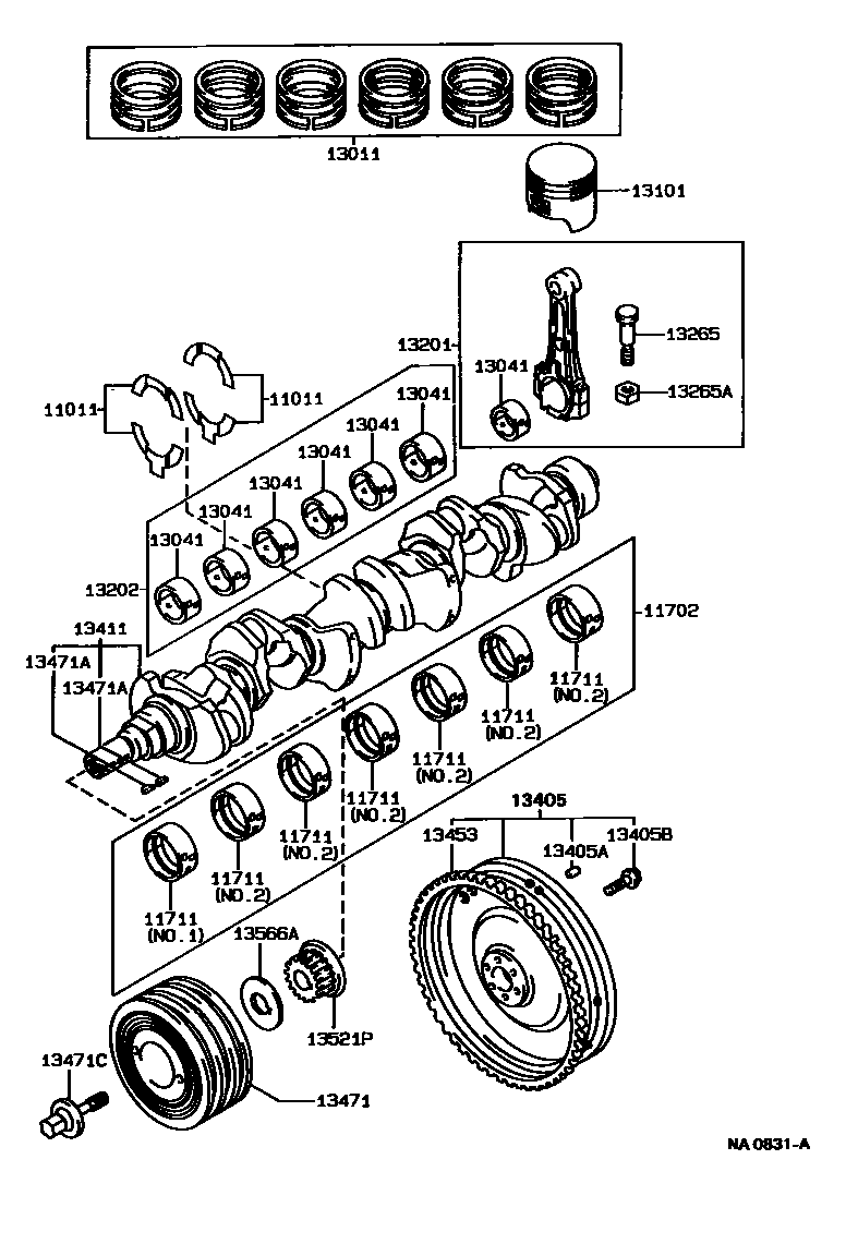 1301 — CRANKSHAFT & PISTON