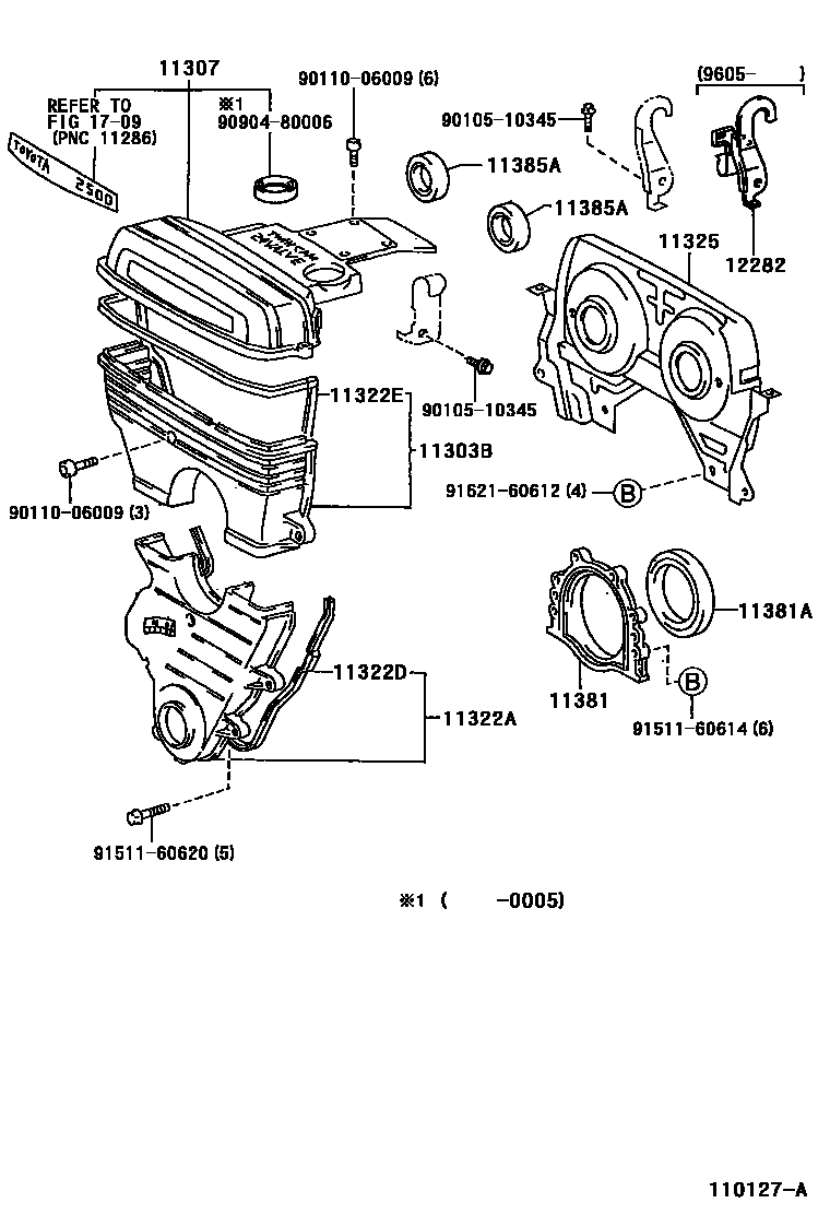 1106 — TIMING GEAR COVER & REAR END PLATE