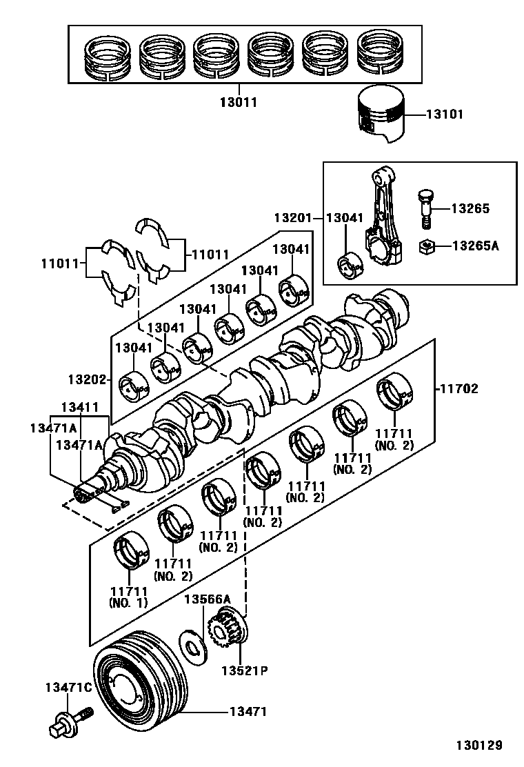1301 — CRANKSHAFT & PISTON