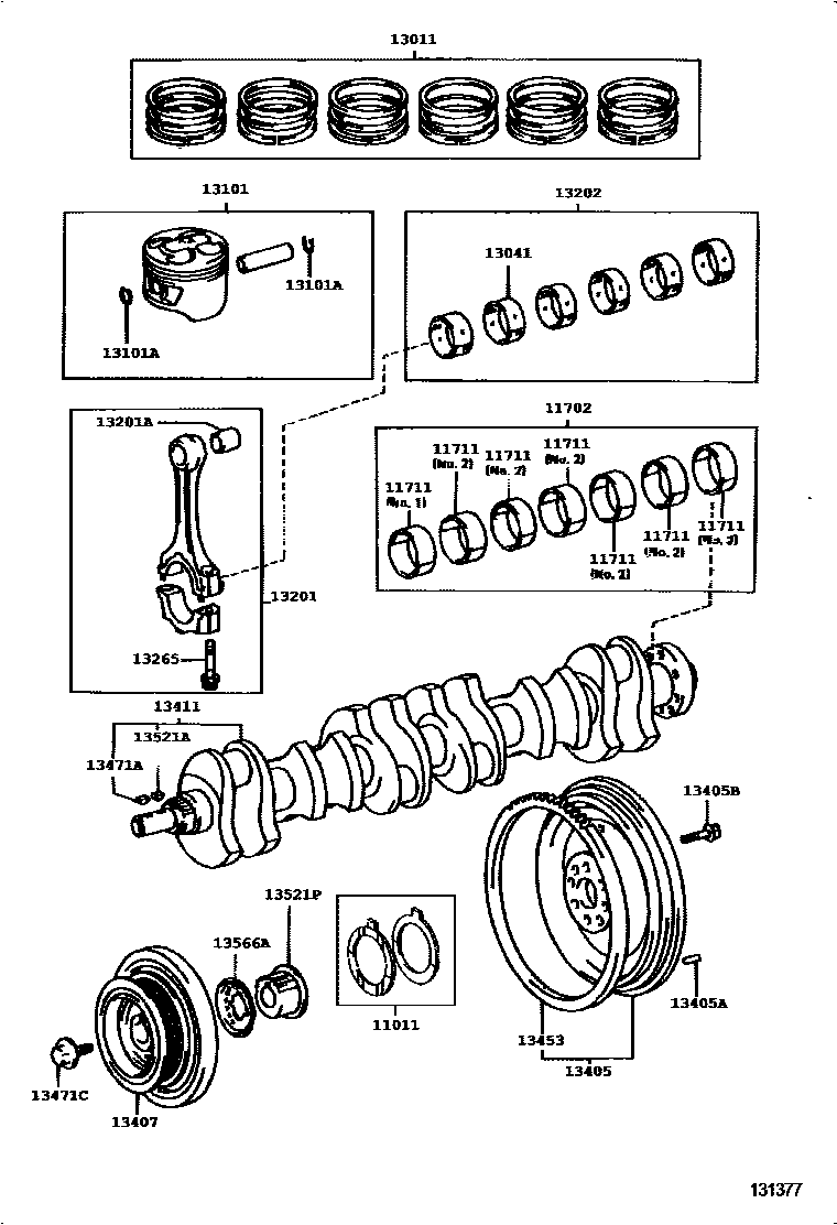 1301 — CRANKSHAFT & PISTON