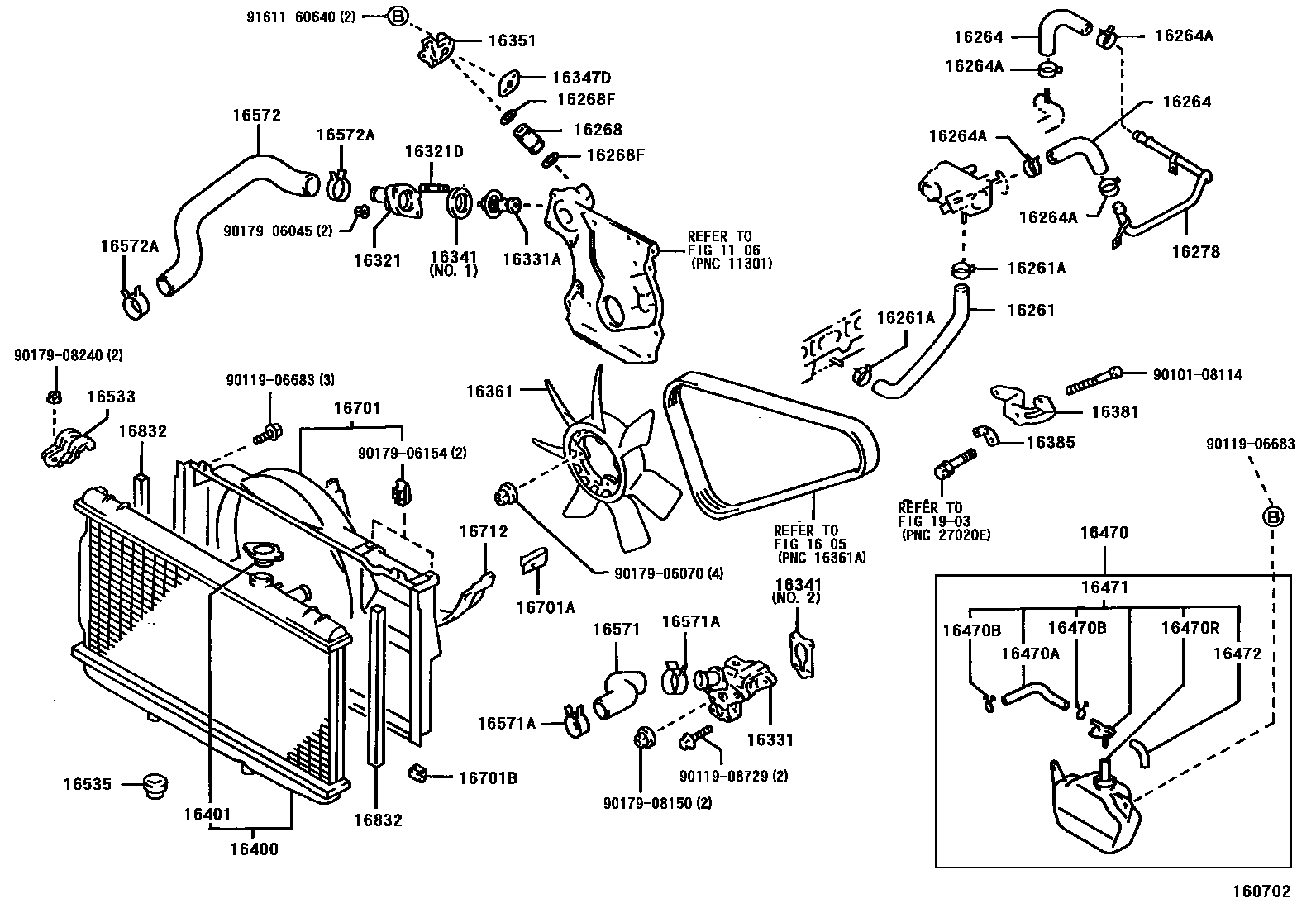 1603 — RADIATOR & WATER OUTLET