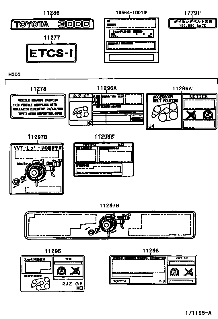1709 — CAUTION PLATE & NAME PLATE (ENGINE)