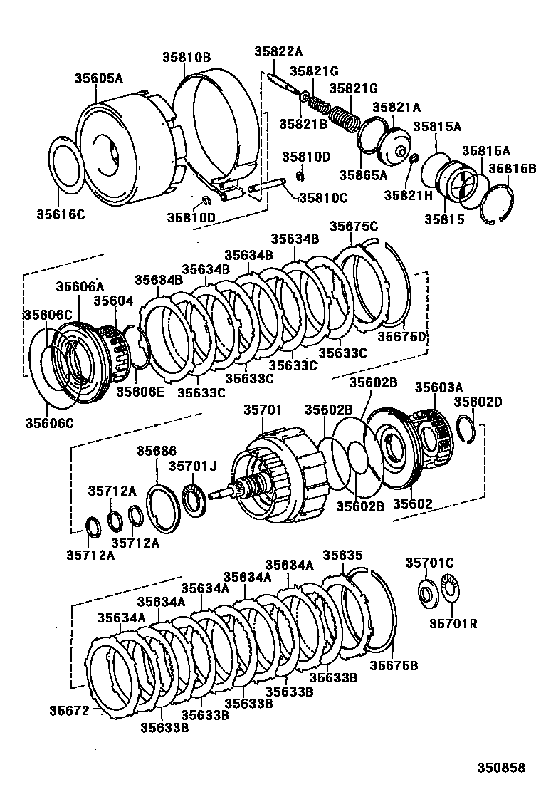 3507 — BRAKE BAND & MULTIPLE DISC CLUTCH (ATM)