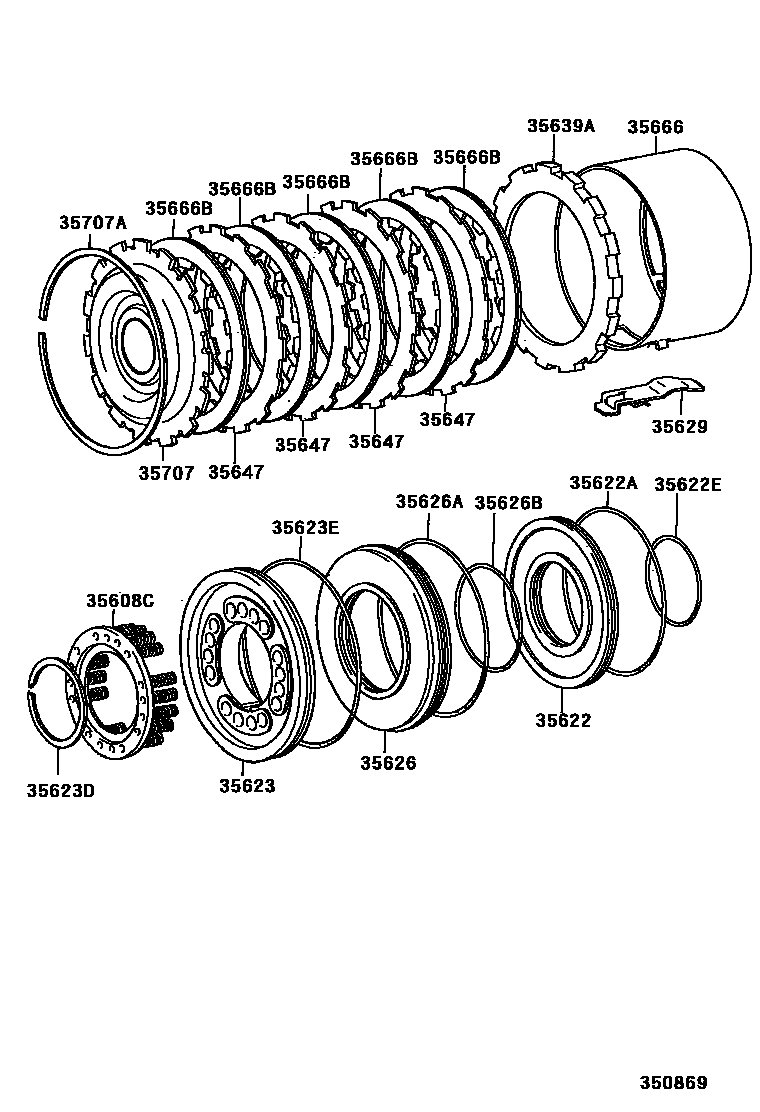 3509 — BRAKE NO.3, 1ST & REVERSE BRAKE (ATM)